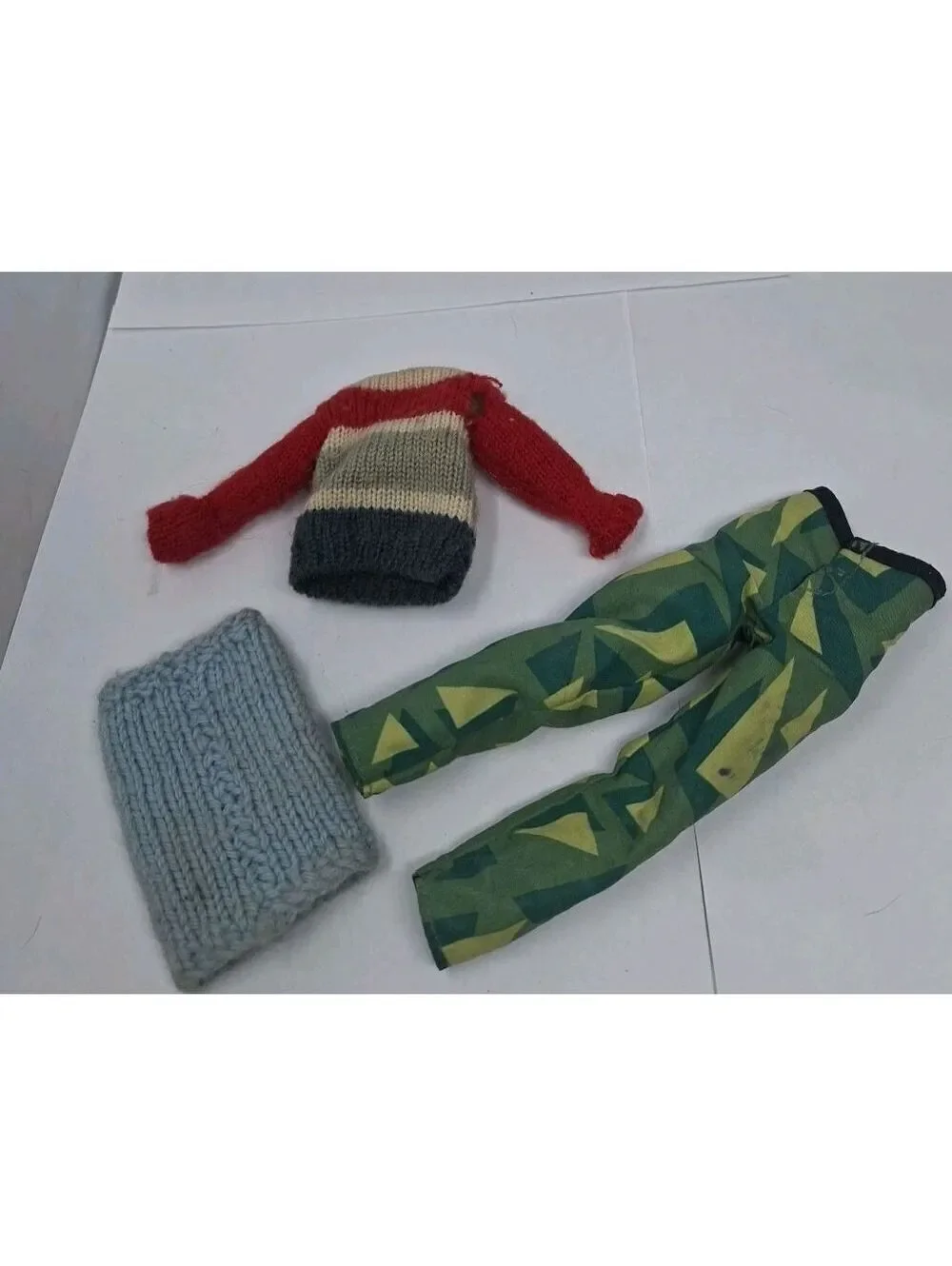 Vintage Mattel Ken Doll Sweater GI Joe Pants Lot Of 3 Outfits Read